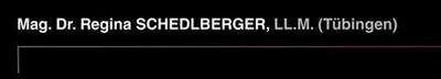 Logo Mag. Dr. Regina Schedlberger, LL.M